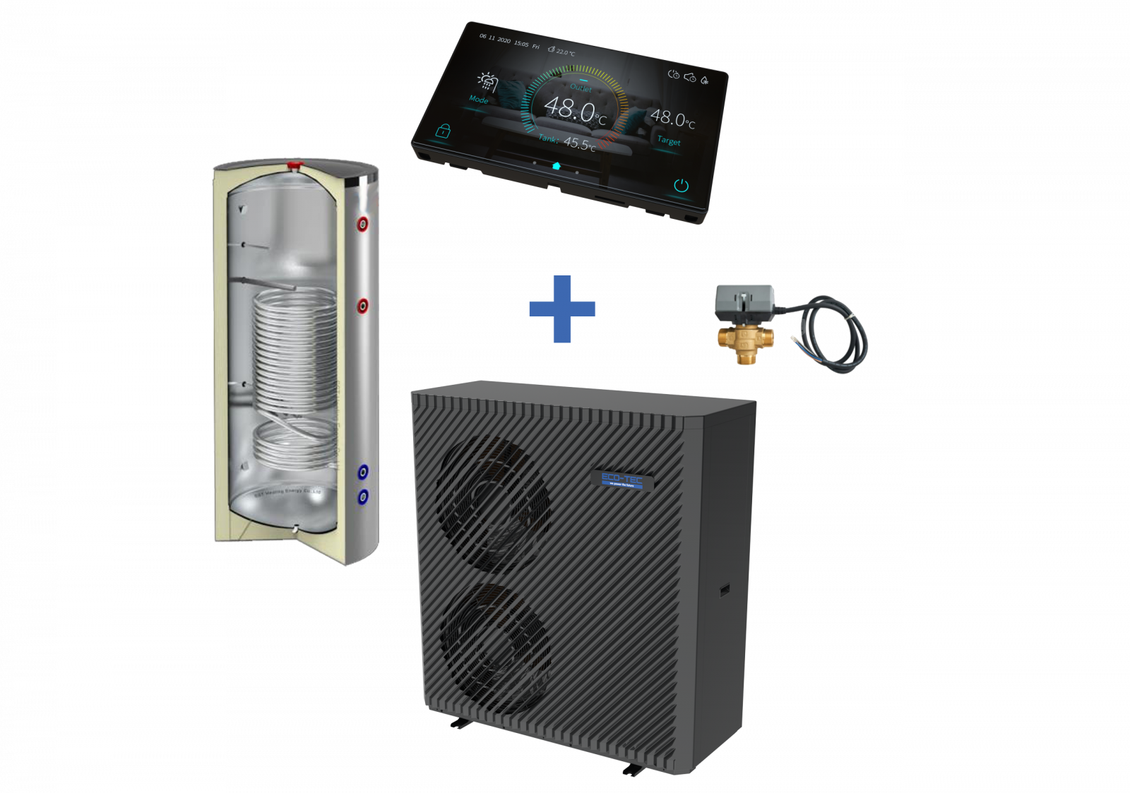 Pachet Complet Pompă de Căldură 22 kW R290 + Boiler 300L + Accesorii
