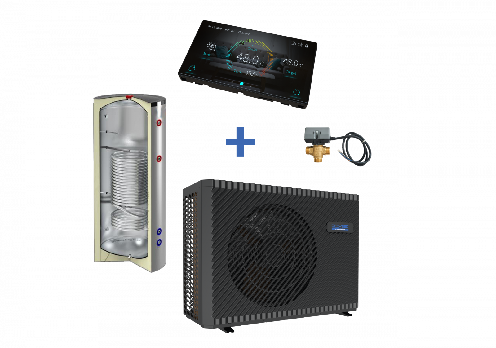 Pachet Complet Pompă de Căldură 12.30 kW R290 + Boiler 200L + Accesorii